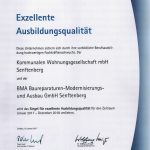 IHK-Siegel für exzellente Ausbildungsqualität an KWG Senftenberg