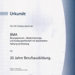 IHK Urkunde an BMA
