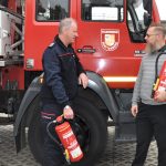 KWG und Feuerwehr üben Brandbekämpfung in Senftenberg