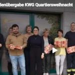 Spendenübergabe Mieterweihnachtsmärkte der KWG